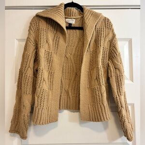 Universal Threads Tan Cable Knit Cardigan